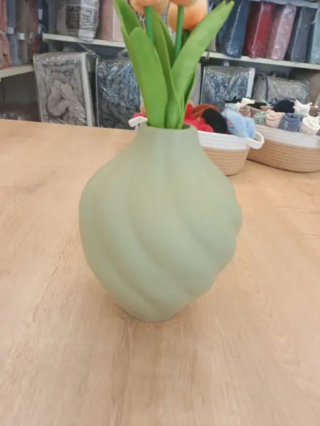 Sage Green Decorative Vase – Modern Minimalist Home Decor
