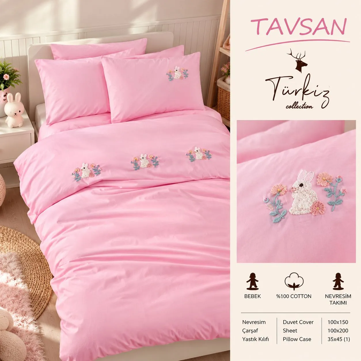 طقم مفروشات أطفال Türkiz Collection