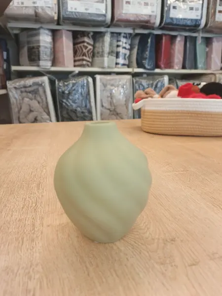 Sage Green Decorative Vase – Modern Minimalist Home Decor