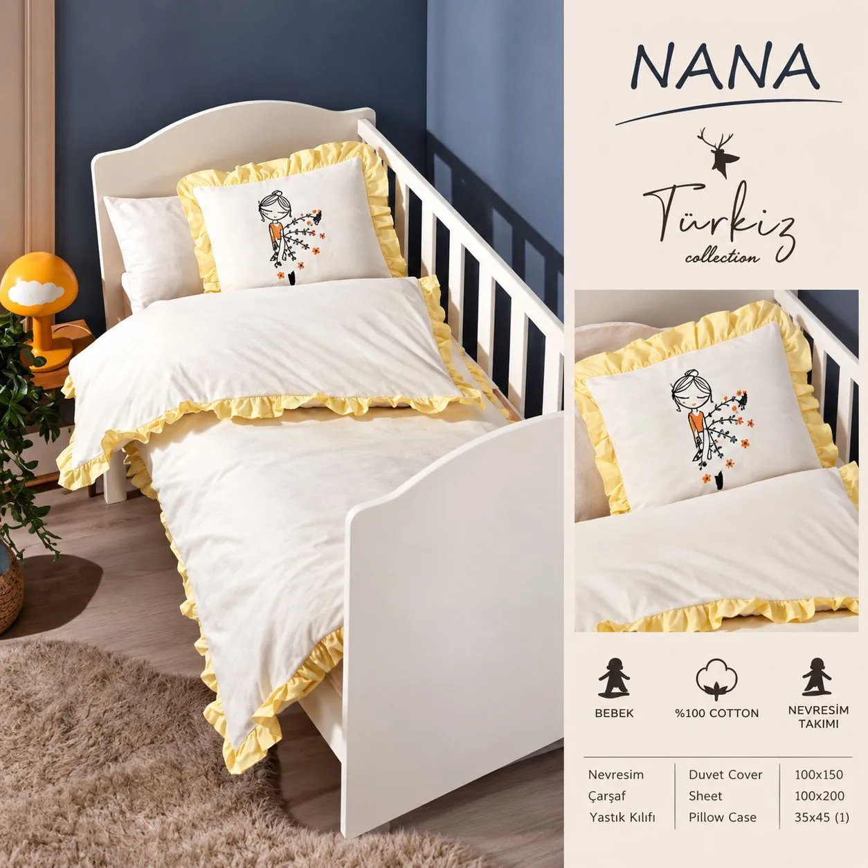 طقم مفروشات أطفال Türkiz Collection